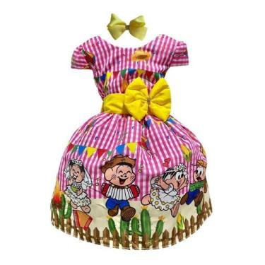Imagem de Vestido Infantil Temático Festa Junina A Turma Caipira - Pequenos Enca