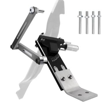 Imagem de Afiador de lâmina de cortador de grama, apontador de lâmina ajustável de 15°-45° para muitos tipos de lâmina de cortador, preto