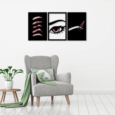 Imagem de Quadros Designer de Sobrancelhas Rose - Inove Papéis de Parede