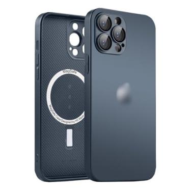 Imagem de Capa Case de Silicone e Traseira em Vidro Mag Para iPhone 15 e 16 Capinha Prote��o Avan�ada Danet (Space Gray, iPhone 16 Plus)