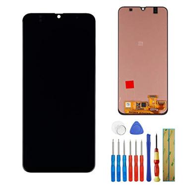 Imagem de Nova tela Super OLED compatível com Samsung Galaxy A30 2019 A305 A305F/A/G/Y LCD Touch Screen Display Assembly + Ferramentas (preto)