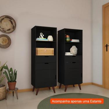 Imagem de Estante Cannes Preta - Mobly