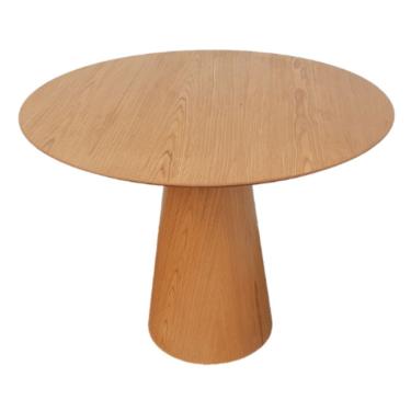Imagem de Mesa De Jantar Cone Redonda 100 Cm Madeira Freijó