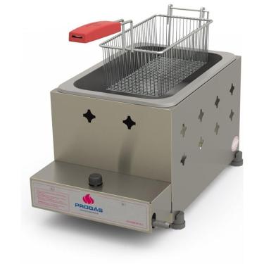 Imagem de Tacho Fritador Retangular Fritura 1 Cesto Gas 5 Litros óleo Pr-10g - Progás