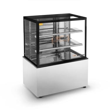 Imagem de Balcão Expositor Confeitaria Seca New Titanium 1,00m, Csnt 1000 220v - Refrimate 220v
