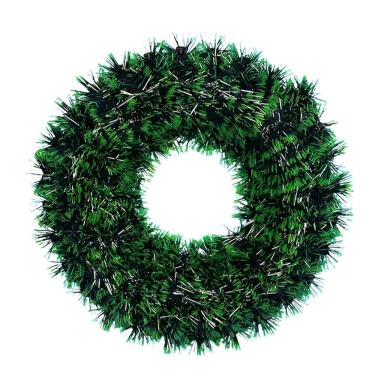 Imagem de Guirlanda Pinho Artificial Liso Enfeite Natalino Verde 46cm