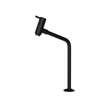 Imagem de Kit 2 Torneiras De Bancada Fosco Bica Alta Lavatório Banheiro Preto