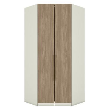 Imagem de Guarda Roupa Modulado Canto Closet Seletto 2 Portas Areia-jequitibá - Móveis Henn Areia-jequitibá