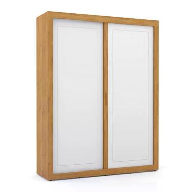 Imagem de Guarda Roupa Infantil Tutto New 2 Portas De Correr Freijó-branco Soft - Matic Móveis Freijó-branco Soft