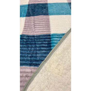 Imagem de Cobertor Casal Com Sherpa Super Quentinha Manta Com Forro de Lã Estamp