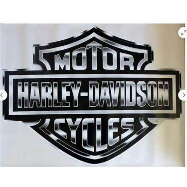 Imagem de LCFhome Adesivo Harley Adesivo para Ciclo Motor (Pacote com 2 unidades, Largura 20 cm) Dinossauro Vinil Premium Impermeável Removível