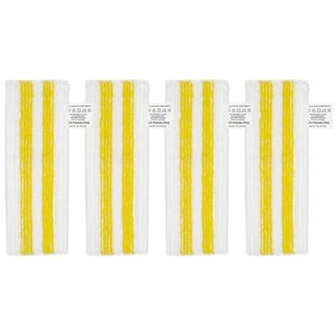 Imagem de HUAYUWA Conjunto de panos de limpeza a vapor de microfibra de substituição adequado para Karcher EasyFix SC3 SC4 SC5 limpador a vapor lavável acessórios de almofada de limpeza (4 panos de limpeza a