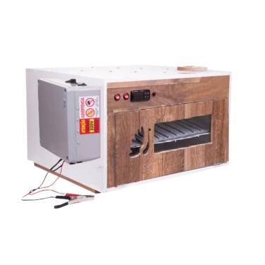 Imagem de Chocadeira Automática Alta Performance Premium 220 Ovos 4 Ventiladores Controlador De Temperatura Pid Trivolt Carregador