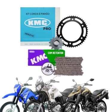 Imagem de Kit relaçao transmissao Xtz lander 250 tenere com retentor 250 2006 ate 2025 kmc