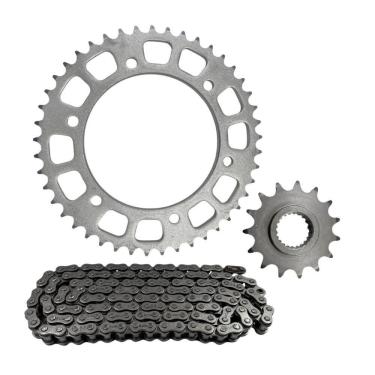 Imagem de Kit Transmissão Fazer 250 2005 A 2017 Aço 1045 Com Retentor