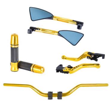 Imagem de Kit Guidão Esportivo Punho Manete Retrovisor Moto Citycom 300i - Off R