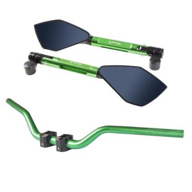 Imagem de Kit Guidão Esportivo Naked  28mm Espelho Retrovisor Er6n - Stark Race,
