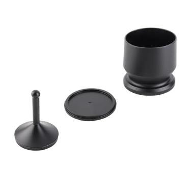 Imagem de Liga de alumínio Café Em Pó Picker Dosagem Copo com Dosagem Anel Café Em Pó Receptor Recipiente Imprensa Café Distribuição Ferramenta para Baristas Espresso Entusiastas (58 mm)