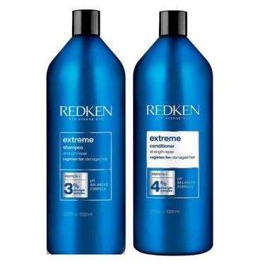 Imagem de Redken Extreme Kit - Shampoo 1L + Condicionador 1L, Kit