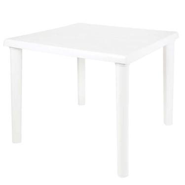 Imagem de Mesa Plastica Quadrada Desmontavel Mor 109978 Branca