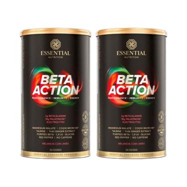 Imagem de Kit 2X: Pré Treino Beta Action Melancia com Limão Essential Nutrition 630g