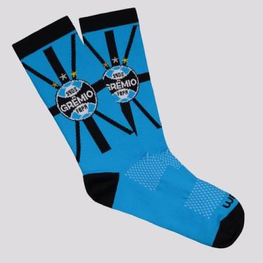 Imagem de Meia Grêmio Performance Feminina Azul - Rikam, 34-39