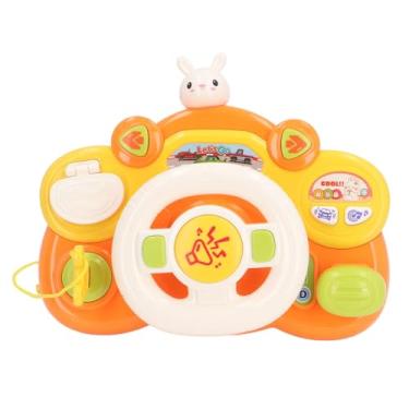 Imagem de Naroote Brinquedo do Volante para Bebês, Brinquedo de Roda de Condução Musical Leve para Criança (Padrão fofo de coelho)