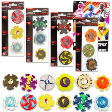 Imagem de Power Rangers Lembrancinhas De Aniversário Do Ninja Steel - Pacote Com 12 Tatuagens Estrelas Brinquedo, Suprimentos E Sacolas Brindes