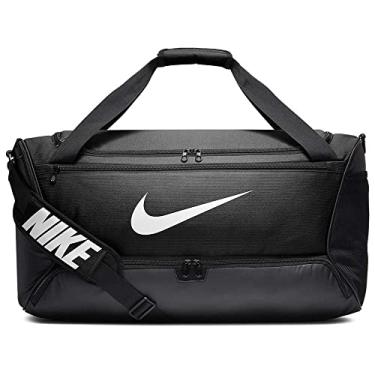 Imagem de Nike Bolsa esportiva média Brasilia Training, Preto/Preto/Branco, Medium, Nike Bolsa esportiva média Brasilia - 9,0