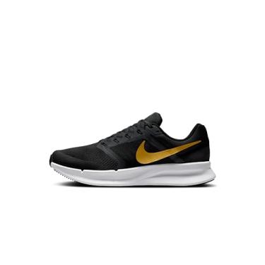 Imagem de Nike Run Swift 3 (extra largo) (preto/branco-cinza fumê DK), Preto/ouro metálico/antracite/branco, 41