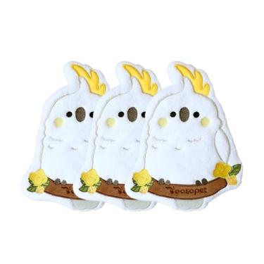 Imagem de YOOSO WING Conjunto de 3 toalhas de mão de papagaio para banheiro, crianças, adolescentes, amantes de papagaios, toalhas de cozinha com estampa fofa para secar suas mãos - toalhas decorativas de mão