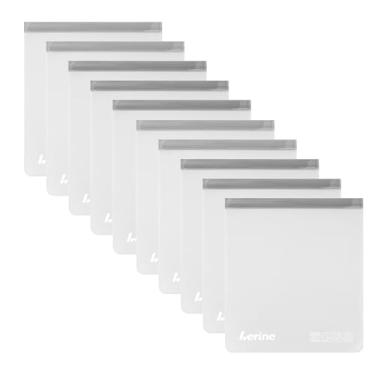 Imagem de Lerine Sacos reutilizáveis de 2 galões para freezer, seguros para lava-louças, sacos reutilizáveis para freezer de 2 galões de grande capacidade, à prova de vazamento, sacos de armazenamento de