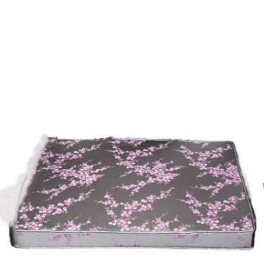 Imagem de Almofadas de assento de tecido de brocado de seda chinesa engrossadas personalizadas com laços cadeiras de jantar sofás poltrona antiderrapante com zíper (contato de tamanho personalizado, flores de