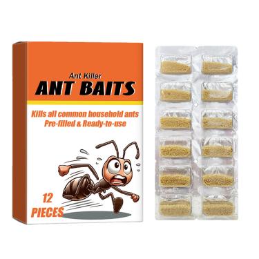 Imagem de Rrlihjgu Pó para Baratas, 12 Peças Isca em Pó para Baratas, Proteção Segura para Banheiro Armazém Exterior Garagem Varanda Pátio Interior Quarto