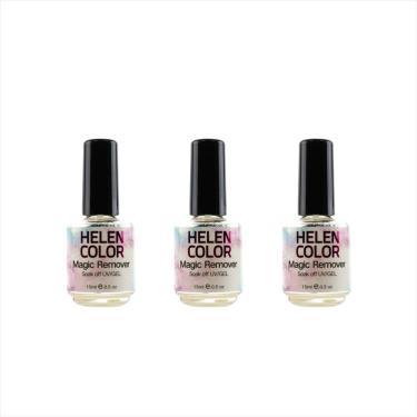 Imagem de Kit Helen Color Removedor De Esmalte Em Gel 15mls Com 3 Un