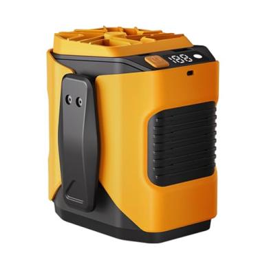 Imagem de NORMIA RITA Ventilador de cintura 100 velocidades ajustável bateria 6000mAh Ventilador de cinto/cooler USB recarregável para exterior/construção/entrega/trabalho 20dB operação silenciosa resfriamento