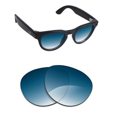Imagem de Alphax Lentes de reposição polarizadas para óculos de sol Ray-Ban Meta Headliner RW4009 50 mm - Opções, Dégradé azul