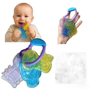 Imagem de Mordedor Bebê Chave Colorida Sensorial Seguro Livre Free Bpa - Top Kid