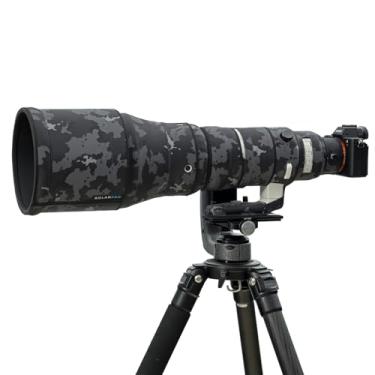 Imagem de ROLANPRO Casaco de camuflagem de lente para Sigma 300-600 mm F4 DG OS Sports Capa de proteção de lente capa de proteção para lente - # 18 camuflagem preta à prova d'água
