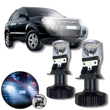 Imagem de Mini Projetor Elíptico Farol Baixo Alto H4 Hyundai Tucson - ShockLight