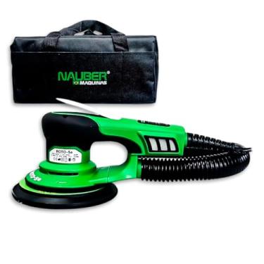 Imagem de Lixadeira De Parede Brushless Nauber Roto-Orbital 350w Automotivo para Gesso Drywall Carpintaria Cor Verde Frequência 50/60hz Profissional - 220v