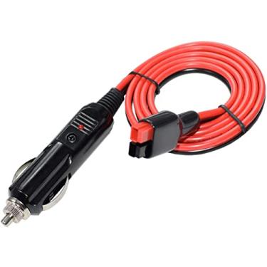 Imagem de LIXINTIAN Cabo de extensão para isqueiro de carro 15A, adaptador de carregador de bateria de 12 AWG, conector 45A compatível com Anderson Powerpole - 1 m