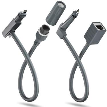 Imagem de Adaptador para cabo starlink (1 par) conector SPX para RJ45 para satélite retangular V2, cabo de extensão personalizável SL plugue ethernet impermeável, kits de viagem Star-Link Gen 2 Dish & Router RV