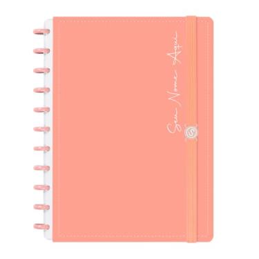 Imagem de Caderno de Disco Inteligente Personalizado Iscool G Solid Colors Pêssego