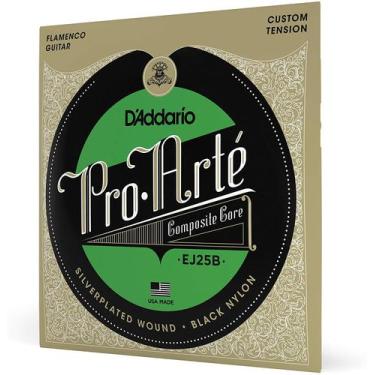 Imagem de Encordoamento Violão Nylon Flamenco EJ25B Pro Arte Preto - DADDARIO