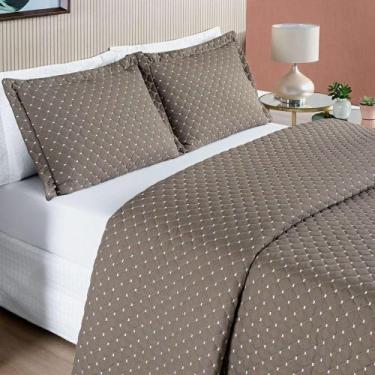 Imagem de Cobre Leito 200 Fios Queen Ravena 03 Peças - Camafeu - BIA ENXOVAIS