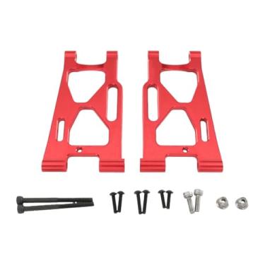 Imagem de JWQFBC 2x RC Car Traseiro Braço de Suspensão Inferior Acessórios Brinquedos Hobby Modificação Metal Peça de Reposição para, Vermelho