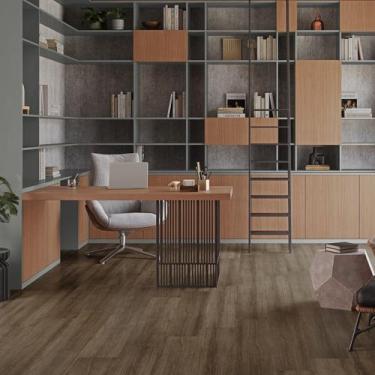 Imagem de Piso Laminado Prime Click Castanho 2,36m2 - Castanho Terracota - Eucaf