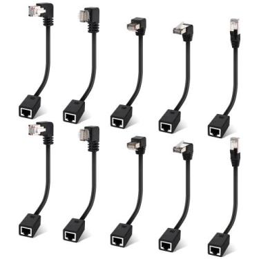 Imagem de Cabo de extensão Ethernet Togconn Cat 6, pacote com 10 cm