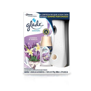 Imagem de Purificador de Ar Glade Automatic Lavanda & Vanilla  269ml  Ap + Refil